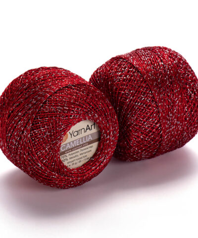 yarnart_camellia_416_horgolofonal_piros_ezust_thewowfonal.hu
